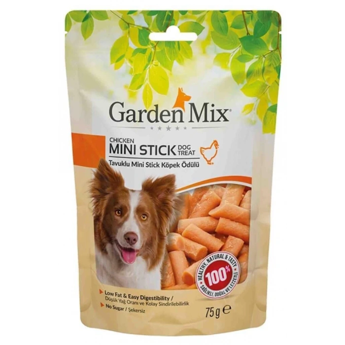 Gardenmix Tavuklu Mini Stick Köpek Ödül Maması 75gr