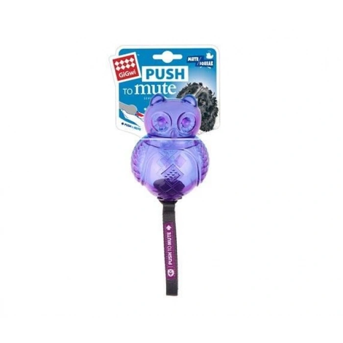 Gigwi Push To Mute Baykuş Ses Kontrollü Köpek Oyuncağı