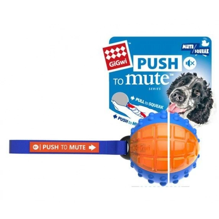 Gigwi Push To Mute Gülle Ses Kontrollü Köpek Oyuncağı