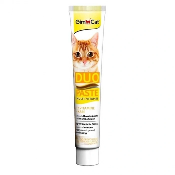 GimCat Multi-Vitamin Duo Paste Peynir + 12 Vitaminli 50 Gr