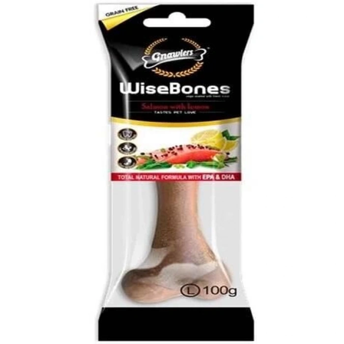 Gnawlers Köpek Ödül Kemiği Somonlu ve Limonlu 100 Gr