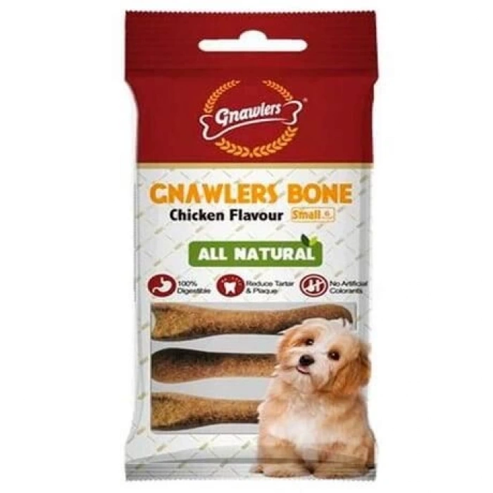 Gnawlers Köpek Ödül Kemiği Tavuk Aromalı 6lı Paket