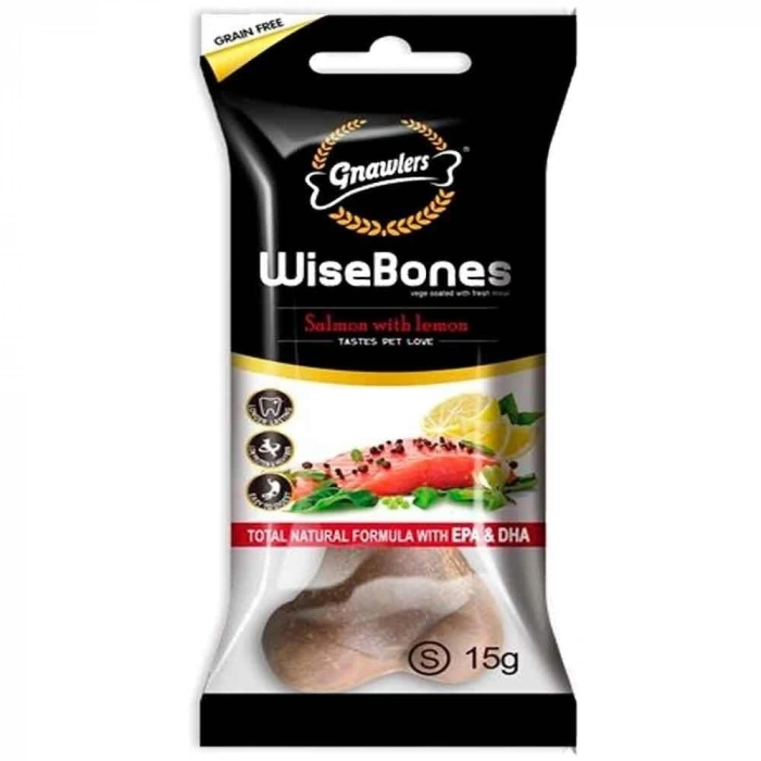 Gnawlers Wisebones Somon Ve Limonlu Köpek Ödülü