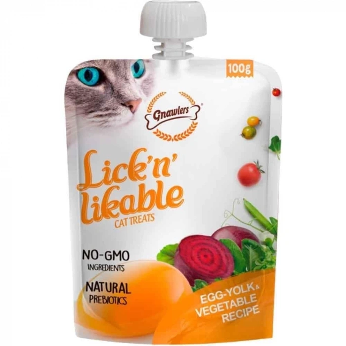 Gnawlers Yumurta Sarılı Ve Sebzeli Kedi Ödülü 100 GR