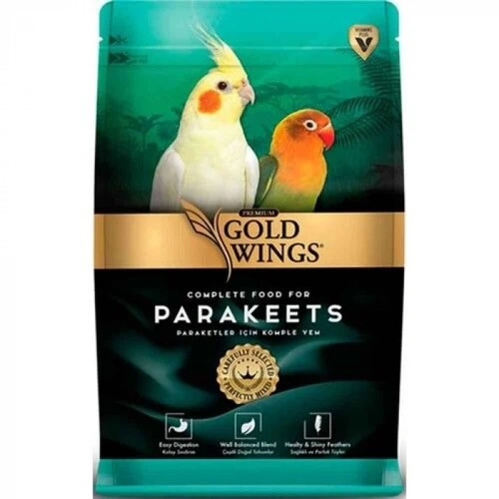 Gold Wings Premium Paraket Tropikal Kuş Yemi 1 Kg