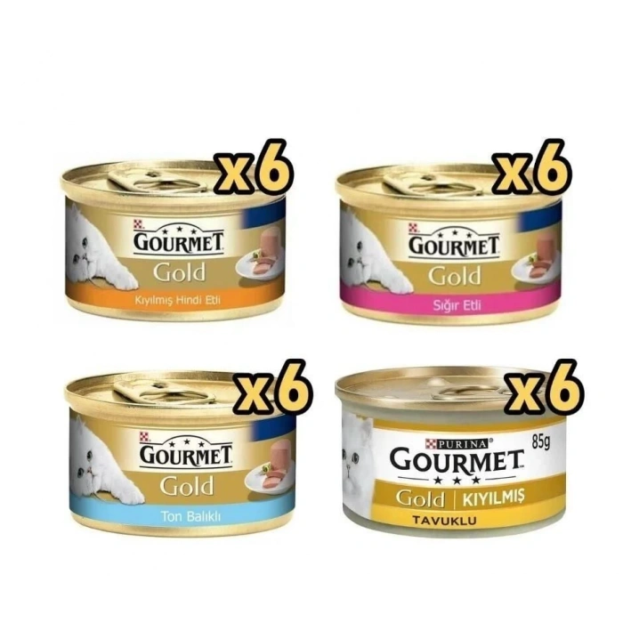 Gourmet Gold Kıyılmış Karışık Çeşit 85 Gr (24 Adet)