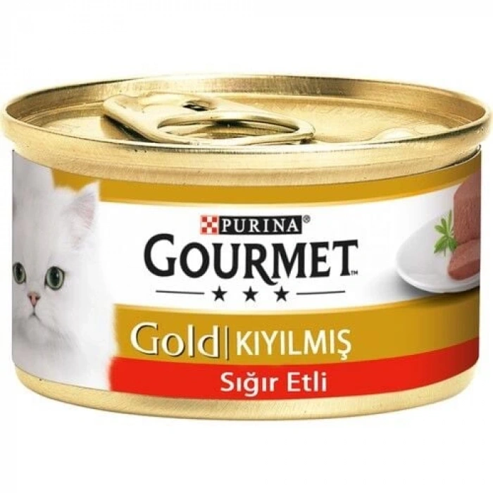 Gourmet Gold Sığır Etli Kıyılmış Kedi Konservesi 85 gr