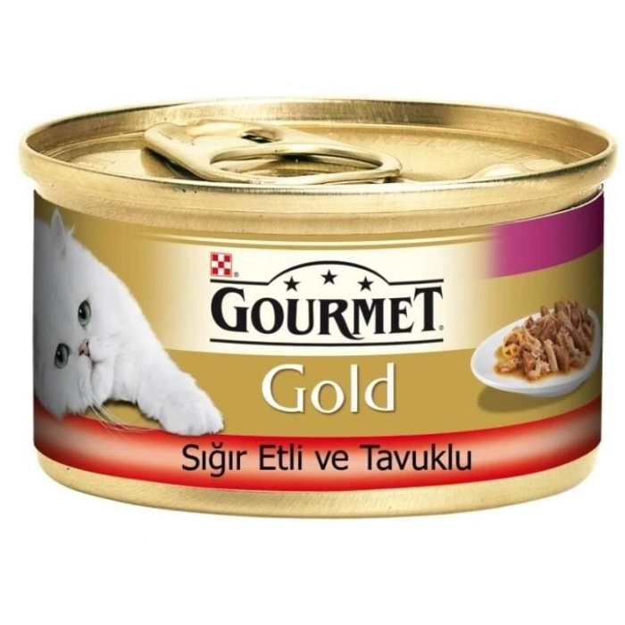 Gourmet Gold Sığır Etli Ve Tavuklu Kedi Konservesi 85 Gr