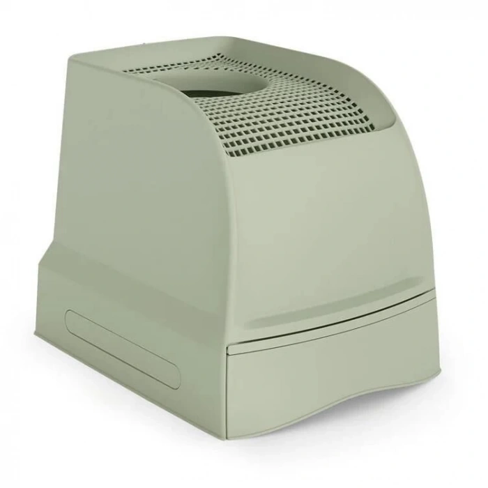 Imac Frida Üstten Girisli Elekli ve Çekmeceli Kedi Tuvaleti Yeşil