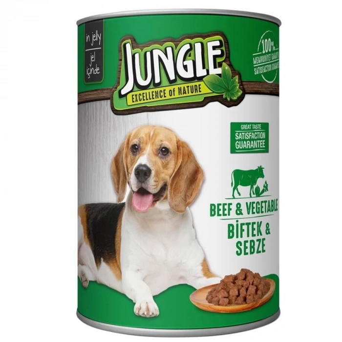 Jungle Biftek Sebze Köpek Konservesi 415 Gr