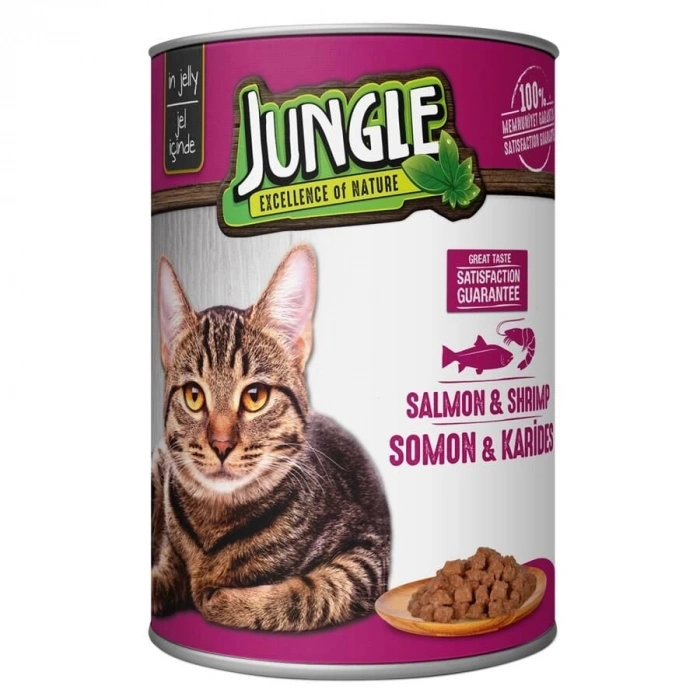 Jungle Somon ve Karidesli Kedi Konservesi 415 Gr