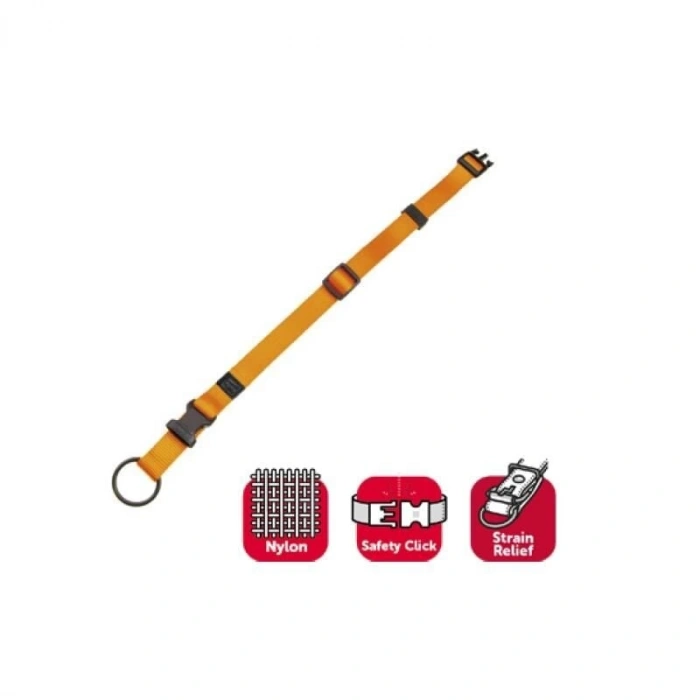 Karlie Kilitli Köpek Boyun Tasma 20-35 Cm Turuncu Xsmall