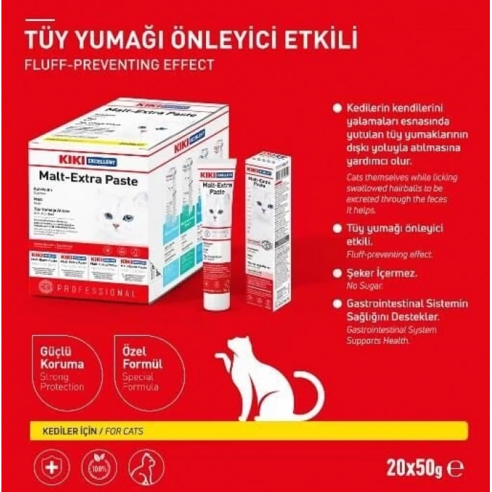 Kiki Excellent Kedi Malt Extra Paste Macun 50 Gr
