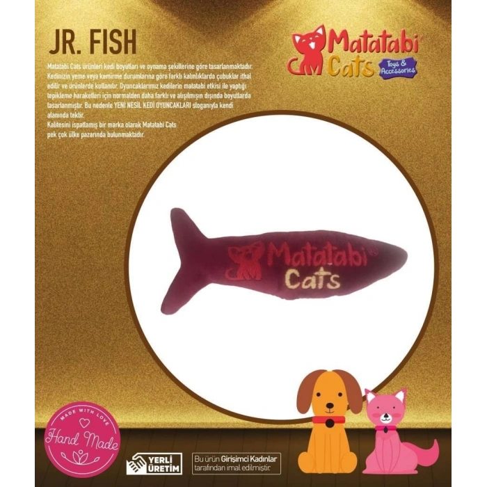 Matatabi Cats Jr. Fish Balık Şeklinde Kedi Oyuncağı