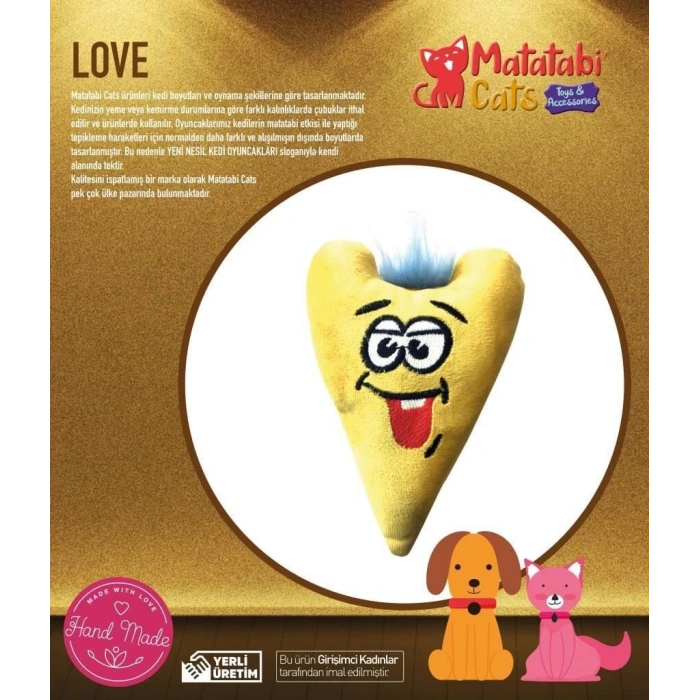 Matatabi Cats Love Kalp Şeklinde Kedi Oyuncağı