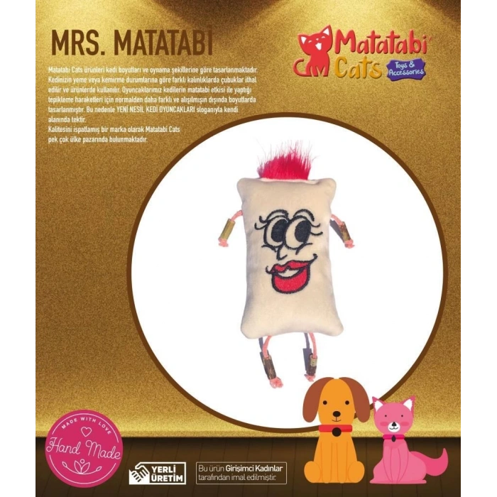 Matatabi Cats Mrs. Matatabi Kedi Oyuncağı