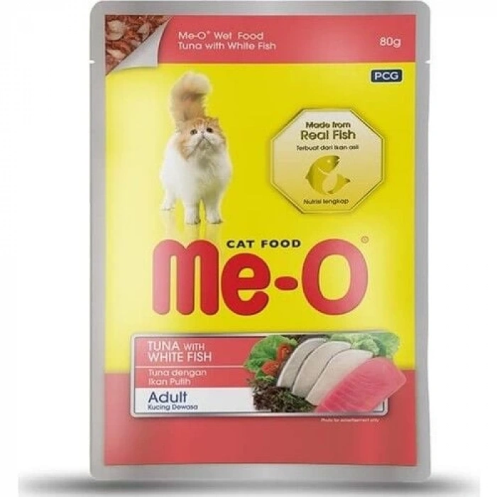Meo Pouch Jöle İçinde Ton Balıklı Ve Alabalıklı Kedi Konservesi 80 Gr