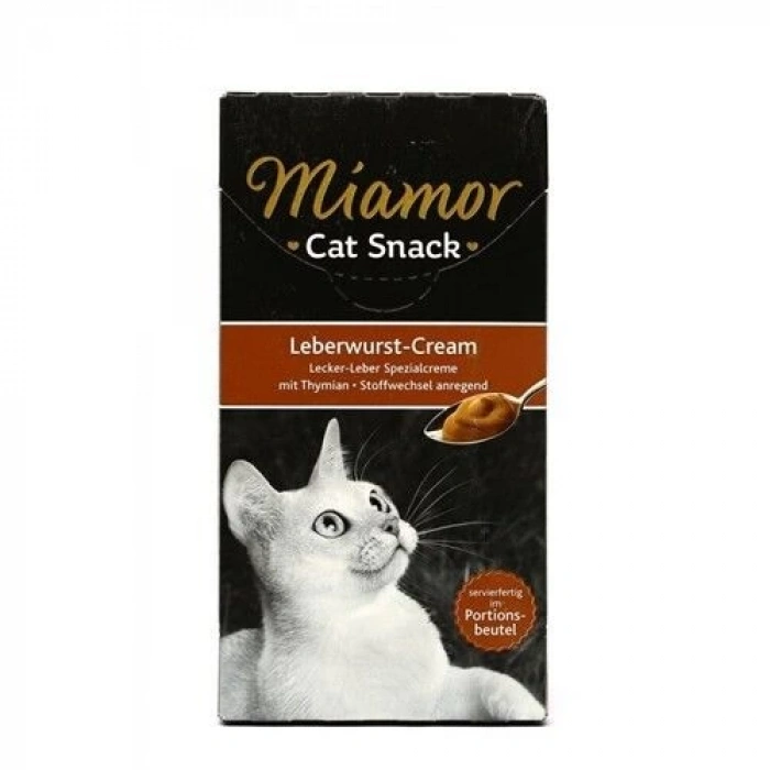 Miamor Cream Ciğerli Kedi Likit Kedi Ödülü 6x15 Gr