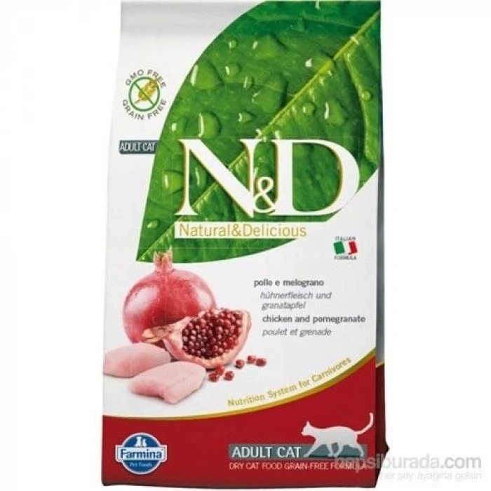 Nd Tahılsız Tavuk Etli Narlı Yetişkin Kedi Maması 1,5 Kg