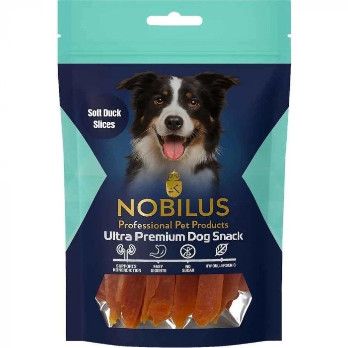 Nobilus Köpek Ödül Maması Yumuşak Ördek Dilimleri 80 Gr