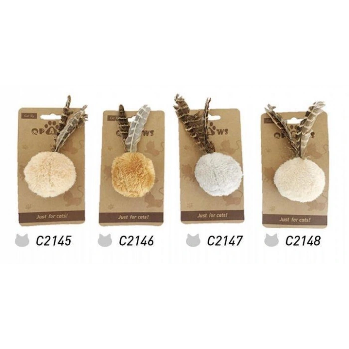 Nunbell Kedi Oyuncağı Tüylü Top