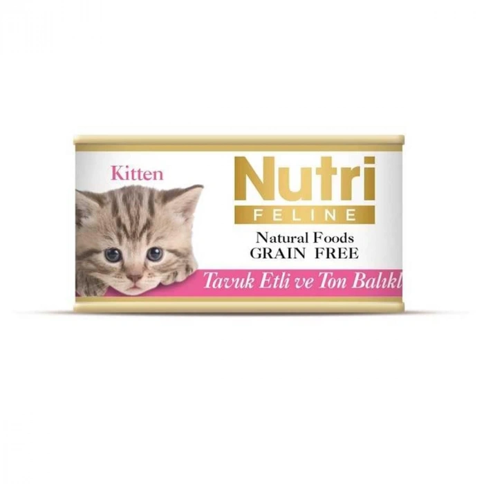 Nutri Tahılsız Tavuk Etli Ton Balıklı Yavru Kedi Konservesi 85 Gr