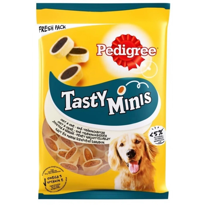 Pedigree Tasty Minis Sığır Etli ve Peynirli Köpek Ödül Maması 140gr