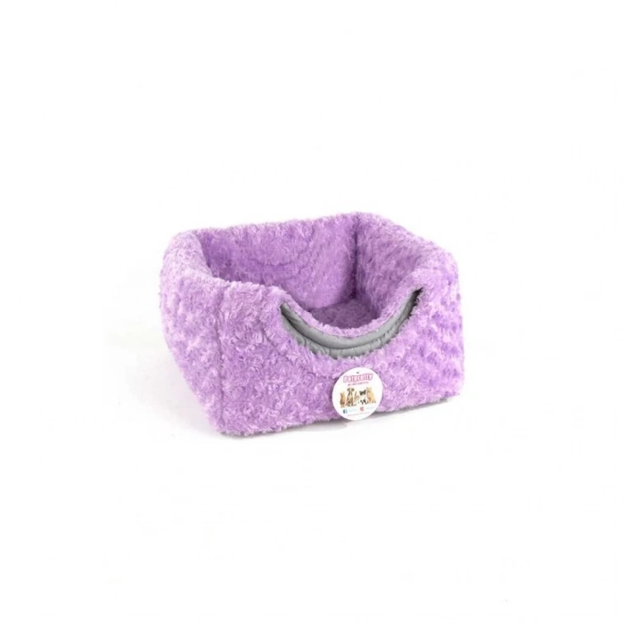 PetPretty Üç Fonksiyonlu Peluş Yuva Lila