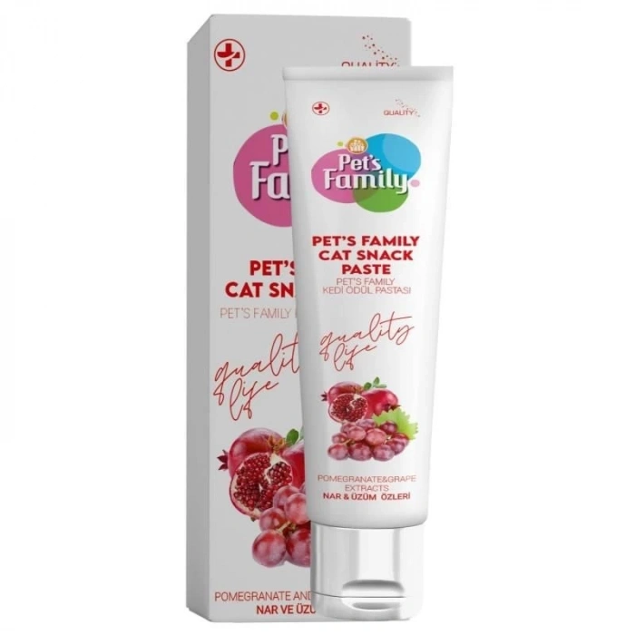 Pets Family Kedi Ödül Kırmızı Üzüm Nar Paste 30 Gr