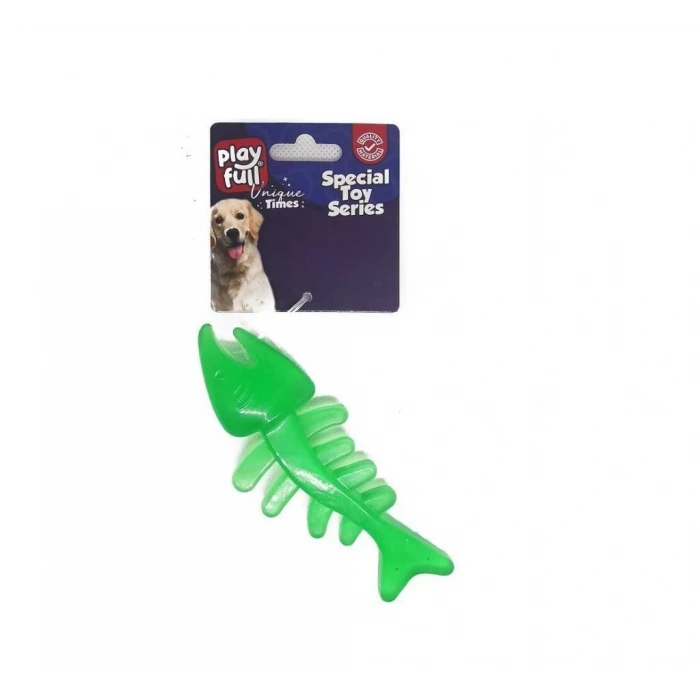 Playfull Balık Kılçığı Şeklinde Plastik Köpek Oyuncağı 13x5 Cm
