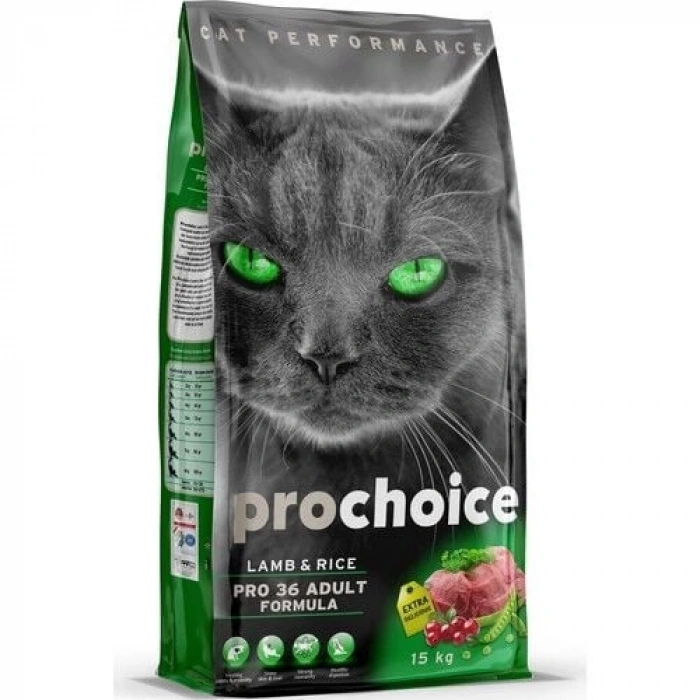 Pro choice Kuzulu ve Pirinçli Yetişkin Kedi Maması 15 Kg