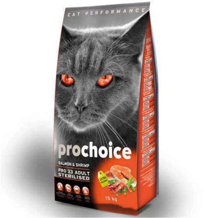 Pro choice Somonlu ve Karidesli Yetişkin Kedi Maması 15 Kg