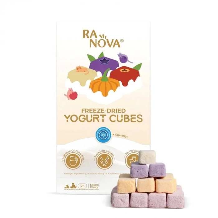 Ranova Kedi Köpek Kurutulmuş Yoğurt 1gr *40lı (Karışık Lezzet)