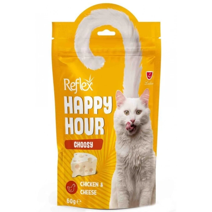Reflex Happy Hour Tavuklu Peynirli Kedi Ödül Maması 60 Gr