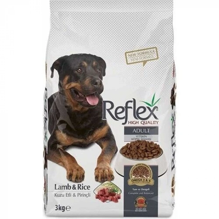 Reflex Kuzu Etli Yetişkin Köpek Maması 3 Kg