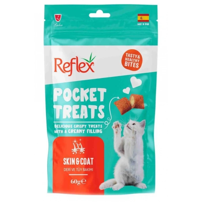 Reflex Pocket Treats Skin and Coat Kedi Ödülü 60 gr