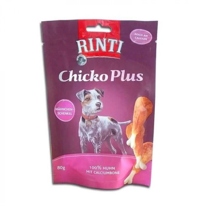 Rinti Chicko Plus Tavukbudu Yetişkin Köpek Ödülü 80 Gr