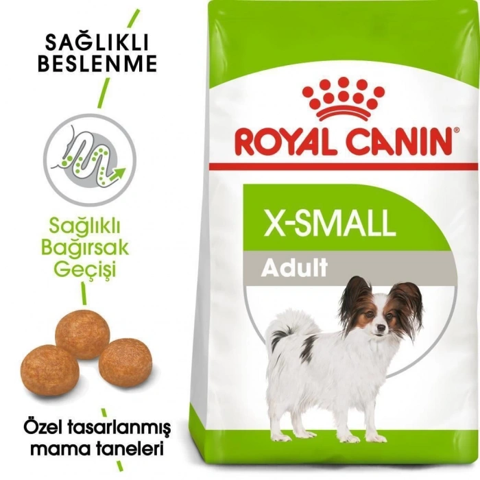 Royal Canin Adult X Small Köpek Maması 1,5 kg + 2 Adet Yaş Mama Hediye