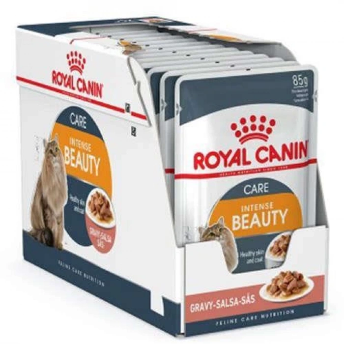 Royal Canin Intense Beauty Gravy Yaş Kedi Maması 85 gr 12 Adet