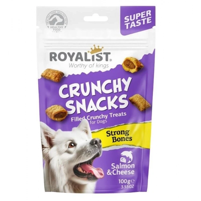 Royalist Crunchy Snack Somon Ve Peynirli Köpek Ödülü 100 Gr