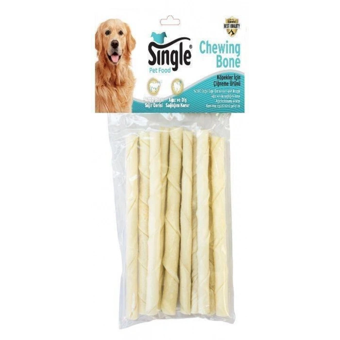 Single Burgu Çubuk 10lu Beyaz