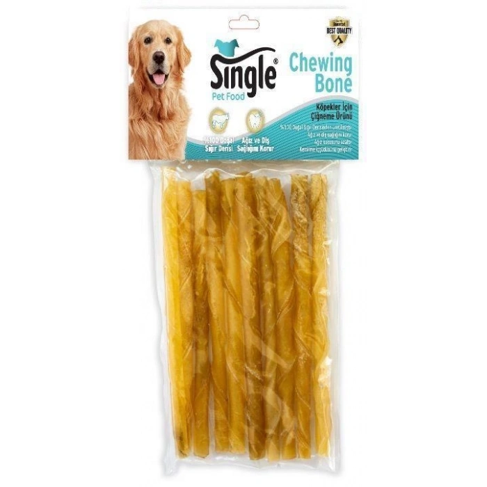 Single Burgu Çubuk 12 Cm 10lu Naturel