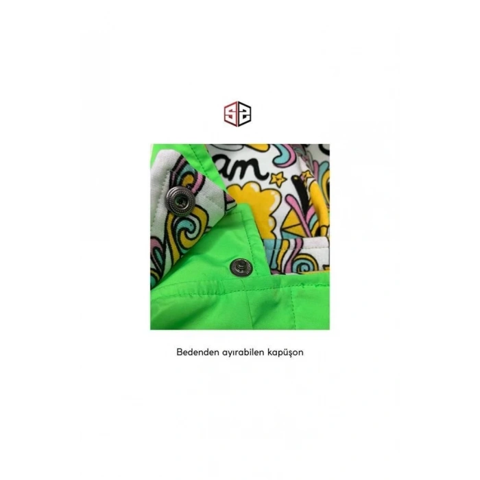 Su Geçirmez Yeşil Yağmurluk Köpek Kıyafeti