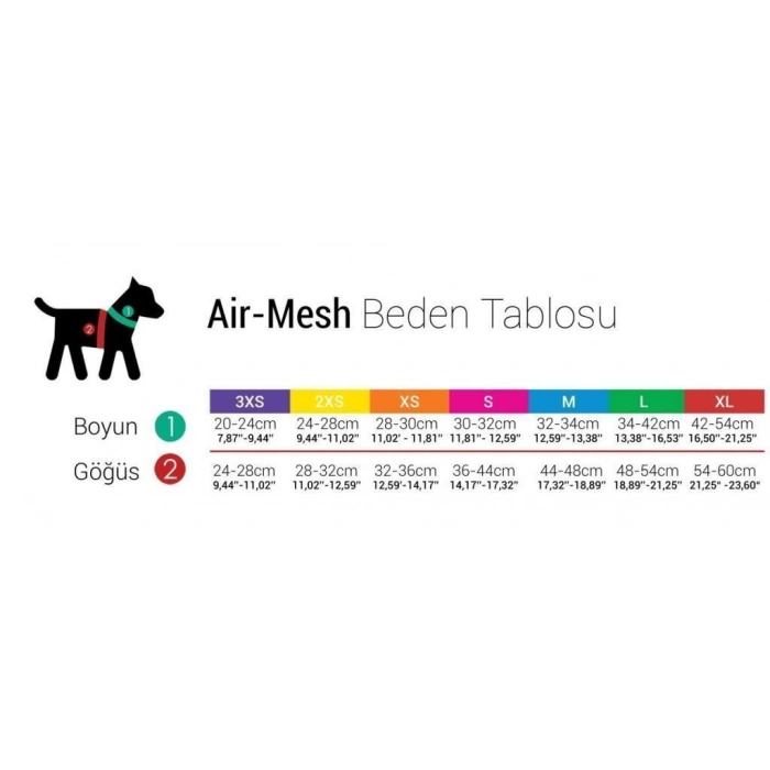 Tailpetz Air-Mesh Harness Göğüs Tasması Claret 3XS