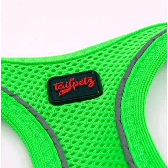 Tailpetz Air Mesh Harness Göğüs Tasması Neon Yeşil XLarge