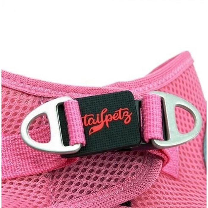 Tailpetz Air Mesh Harness Göğüs Tasması Pembe XXXS