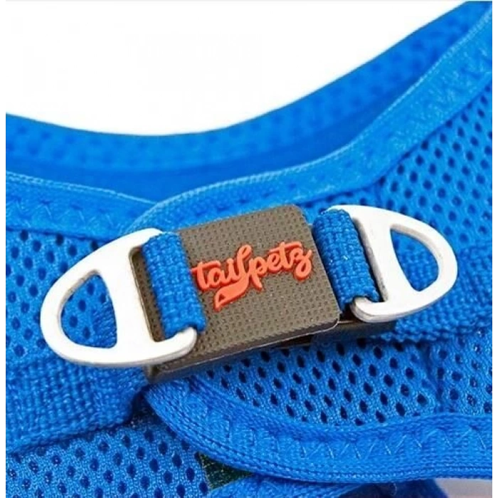 Tailpetz Air Mesh Harness Göğüs Tasması Saks Mavi XLarge