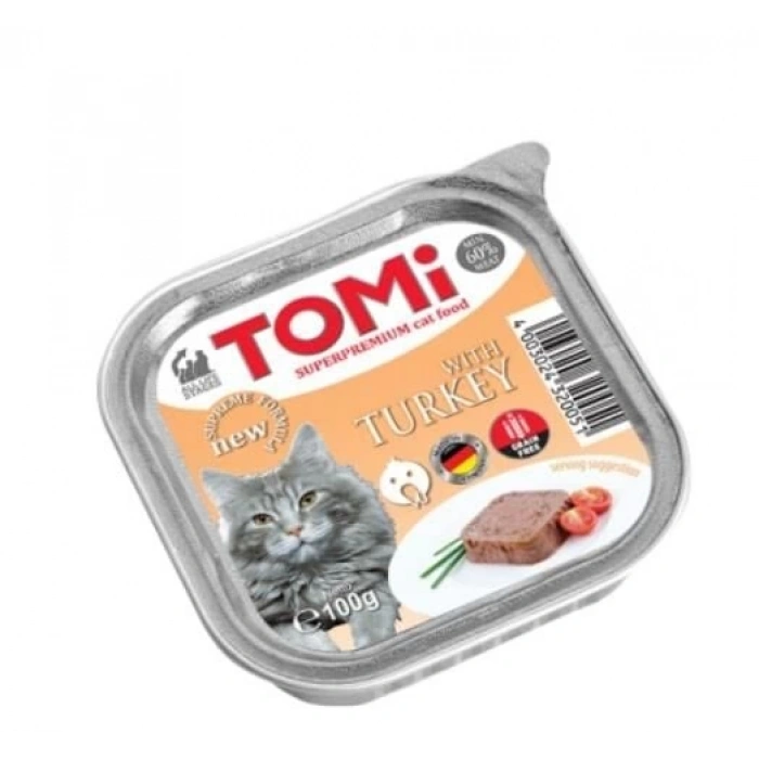Tomi Pate Hindili Yetişkin Kedi Konservesi 100gr