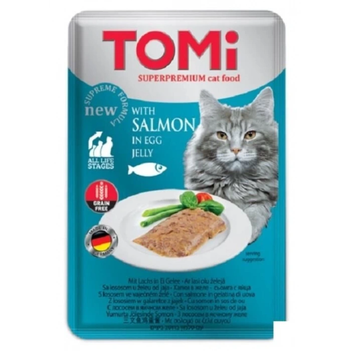 Tomi Pate Somon ve Yumurtalı Yetişkin Kedi Konservesi 100gr