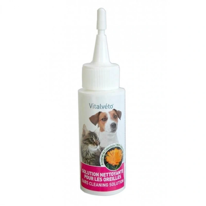 Vitalveto Kedi ve Köpekler için Nergis Özlü Kulak Temizleme Losyonu 60ml
